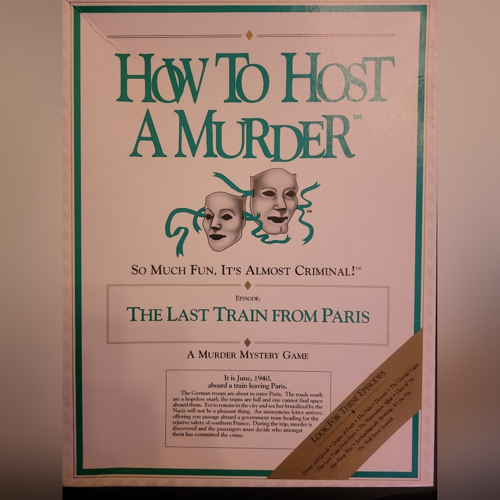 How to host a murder, vintage murder mystery interactive multi-player game